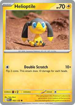 Helioptile #52 — Pokemon Mega Evolution