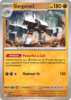 Garganacl #84 — Pokemon Mega Evolution