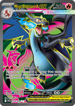 Mega Charizard X ex #109 — Pokemon Phantasmal Flames