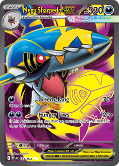 Mega Sharpedo ex #113 — Pokemon Phantasmal Flames