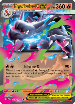 Mega Charizard X ex #13 — Pokemon Phantasmal Flames