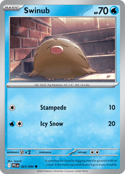 Swinub #23 — Pokemon Phantasmal Flames