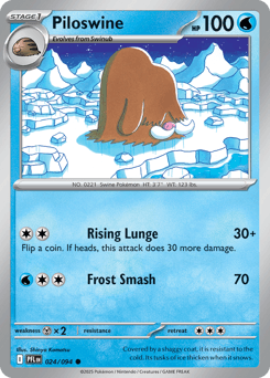 Piloswine #24 — Pokemon Phantasmal Flames