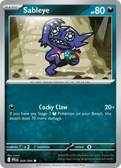 Sableye #59 — Pokemon Phantasmal Flames