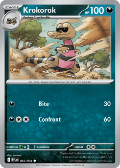 Krokorok #65 — Pokemon Phantasmal Flames