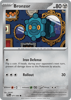 Bronzor #71 — Pokemon Phantasmal Flames