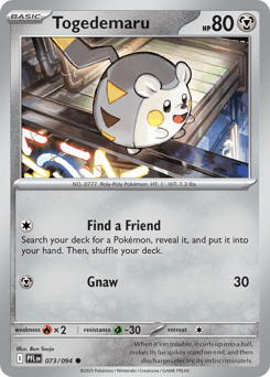Togedemaru #73 — Pokemon Phantasmal Flames