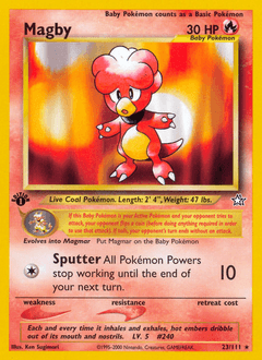 Magby #23 — Pokemon Neo Genesis