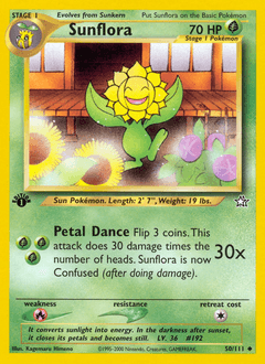 Sunflora #50 — Pokemon Neo Genesis