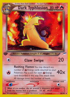 Dark Typhlosion [1st Edition] #10