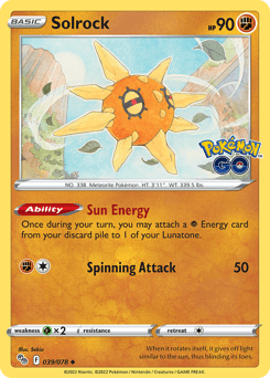 Solrock #39 — Pokemon Go