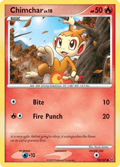 Chimchar #70 — Pokemon Platinum