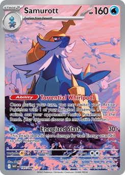 Samurott #107 — Pokemon White Flare