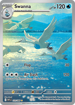Swanna #110 — Pokemon White Flare