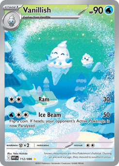 Vanillish #112 — Pokemon White Flare