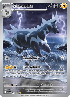 Zebstrika #115 — Pokemon White Flare