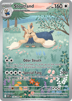 Stoutland #156 — Pokemon White Flare