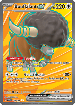 Bouffalant ex #162 — Pokemon White Flare