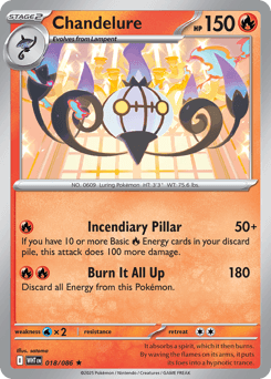 Chandelure #18 — Pokemon White Flare