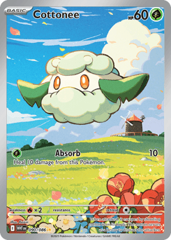 Cottonee #90 — Pokemon White Flare