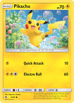 Pikachu [Reverse Holo] #19