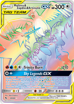 Moltres & Zapdos & Articuno GX #69 — Pokemon Hidden Fates