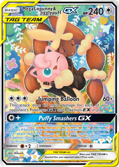 Mega Lopunny & Jigglypuff GX #226