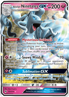 Alolan Ninetales GX #132 — Pokemon Lost Thunder