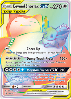 Eevee & Snorlax GX #191