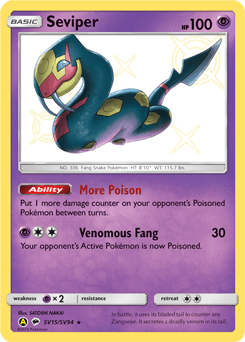 Seviper #SV15 — Pokemon Hidden Fates