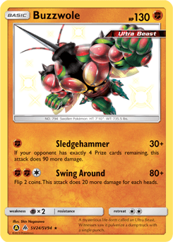 Buzzwole #SV24 — Pokemon Hidden Fates