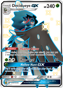 Decidueye GX #SV47 — Pokemon Hidden Fates