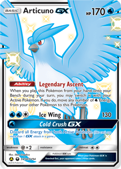 Articuno GX #SV54 — Pokemon Hidden Fates