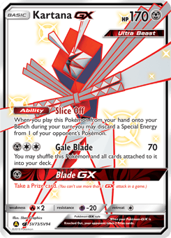 Kartana GX #SV73 — Pokemon Hidden Fates