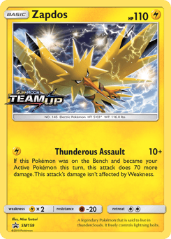 Zapdos #SM159 — Pokemon Promo