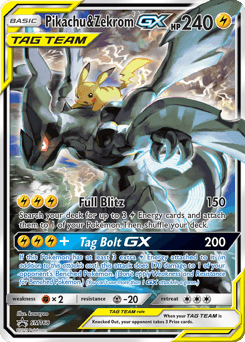 Pikachu & Zekrom GX #SM168 — Pokemon Promo