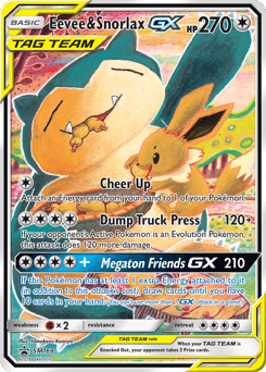 Eevee & Snorlax GX #SM169 — Pokemon Promo