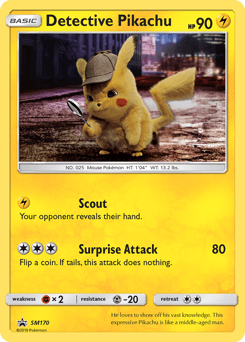 Detective Pikachu #SM170 — Pokemon Promo