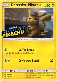 Detective Pikachu #SM190 — Pokemon Promo