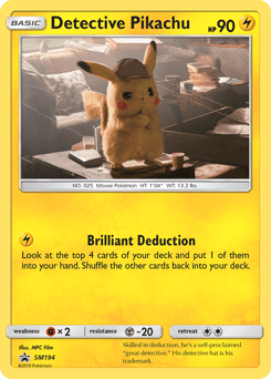Detective Pikachu #SM194 — Pokemon Promo