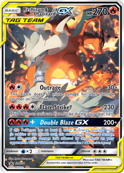 Reshiram & Charizard GX #SM201 — Pokemon Promo