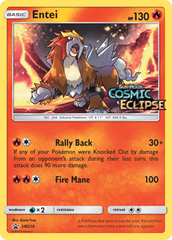 Entei #SM219 — Pokemon Promo