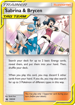 Sabrina & Brycen #SM246 — Pokemon Promo