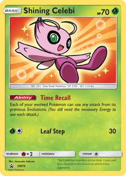 Shining Celebi #SM79 — Pokemon Promo