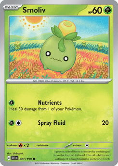 Smoliv #21 — Pokemon Scarlet & Violet