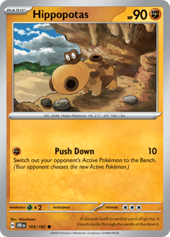 Hippopotas #105 — Pokemon Destined Rivals