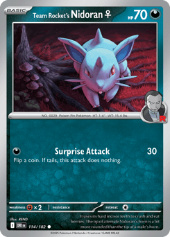 Team Rocket's Nidoran #114 — Pokemon Destined Rivals