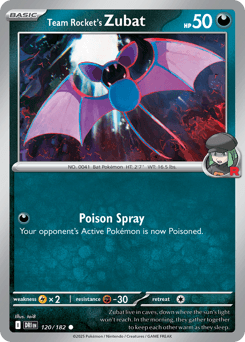 Team Rocket's Zubat #120 — Pokemon Destined Rivals