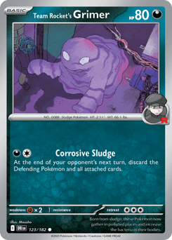 Team Rocket's Grimer #123 — Pokemon Destined Rivals