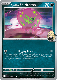 Cynthia's Spiritomb #129 — Pokemon Destined Rivals